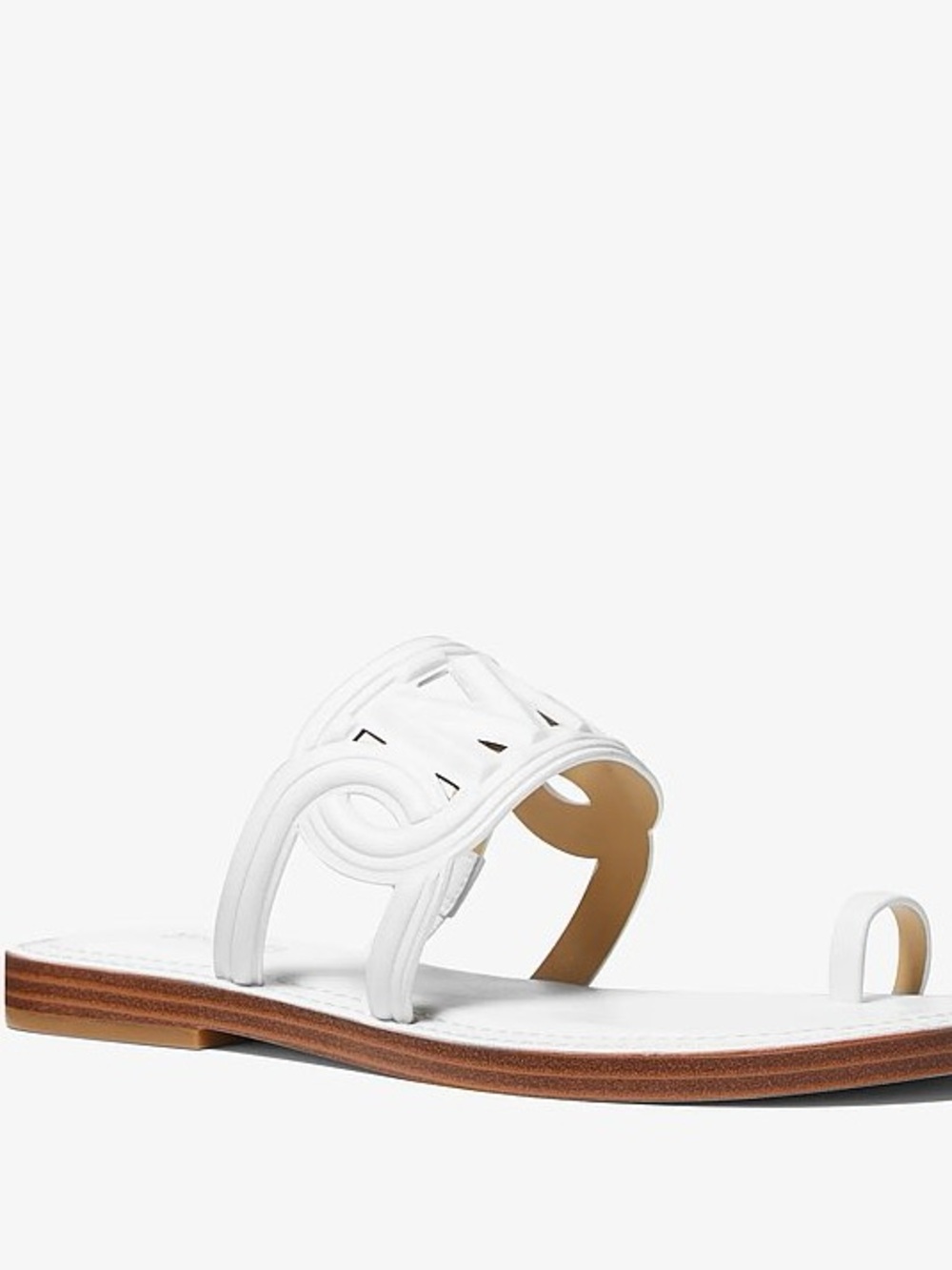 Michael Kors Women's Alma Logo-Strap Flat Sandals - Picture 9 of 10